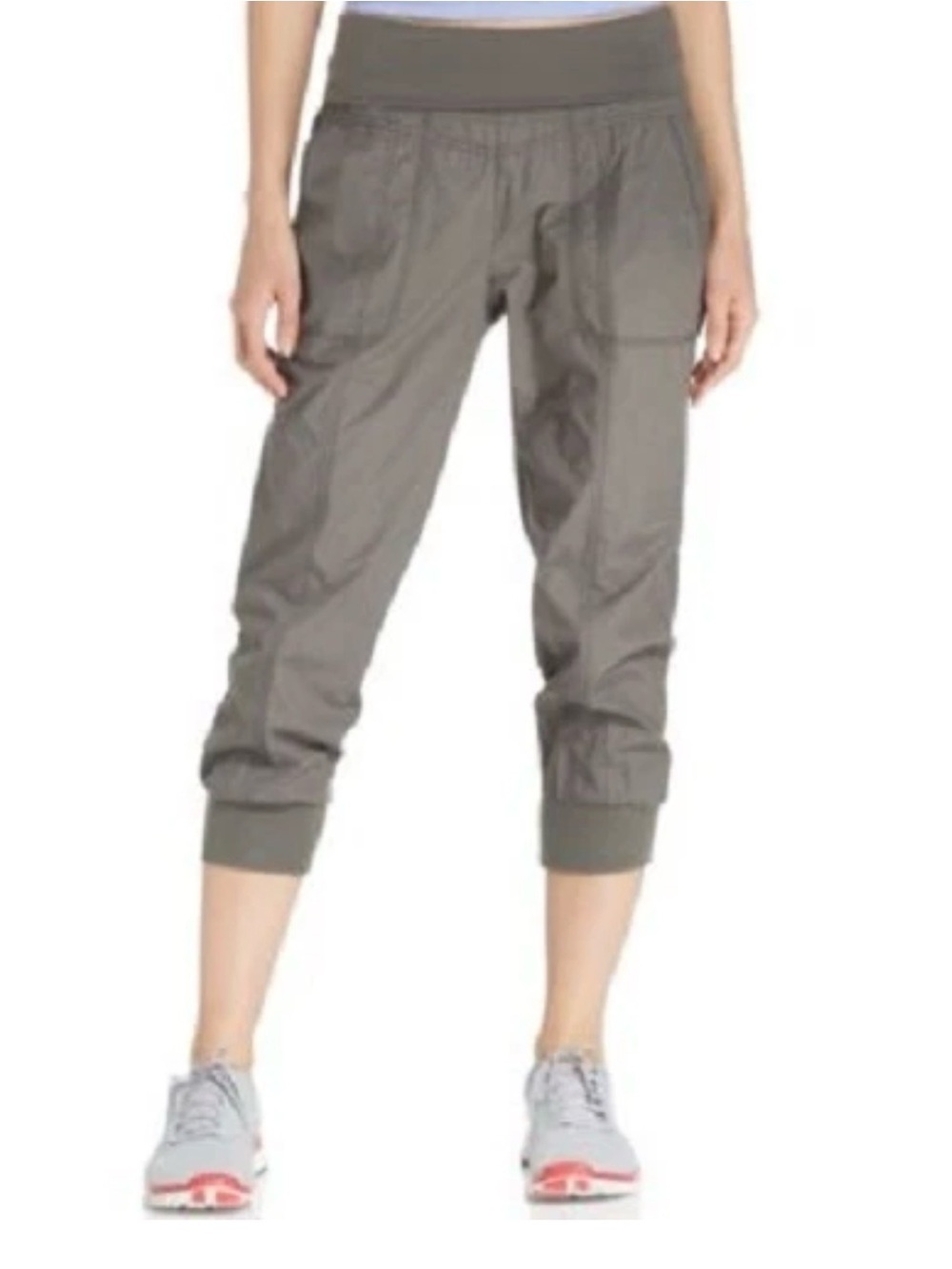 Calvin Klein Performance PF5P7746 White Activewear Banded Bottom Capri Pants L